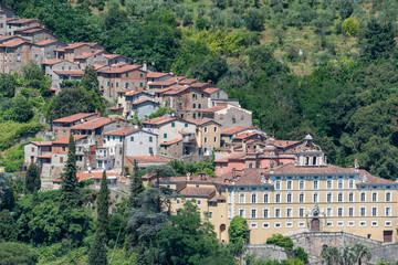 Fototapeta na wymiar View of Collodi, Lucca