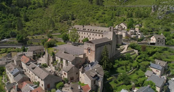 Sainte-Enimie back traveling, Tarn gorge, Loz&egrave;re, labelled Les Plus Beaux Villages de France