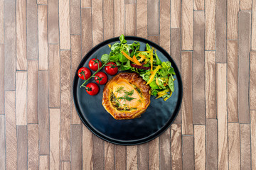 Seafood salmon and spinach tartlets