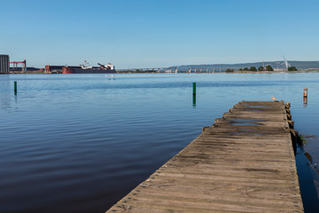Fototapeta na wymiar Dock At Duluth Harbor