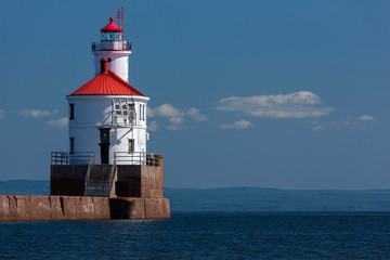 Wisconsin Point Lighthouse On Lake Superior