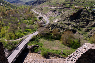 View of Khertvisi village from fortress wall