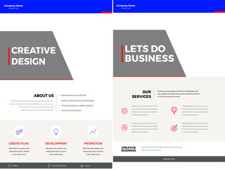 3D illustration Business Flyer