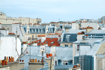 toits de Paris et cheminées - 286276884
