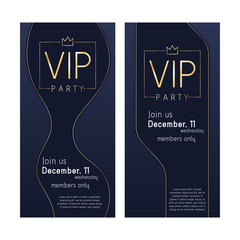VIP invitation card premium design template.
