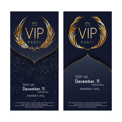 VIP invitation card premium design template.