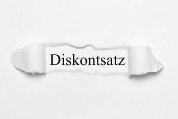 Obraz premium Diskontsatz