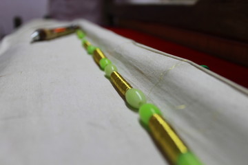 silk thread materials role row