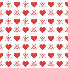Seamless pattern with hearts. Valentine's Day
