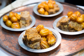 different kinds of delicious baklava