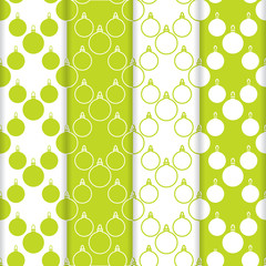 4 Christmas, New Year 2019 seamless pattern.