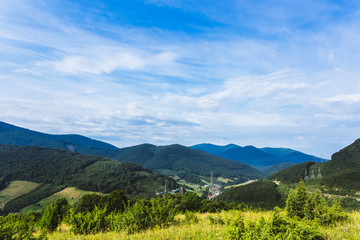 Fototapeta na wymiar Summer mountain landscape Carpathians