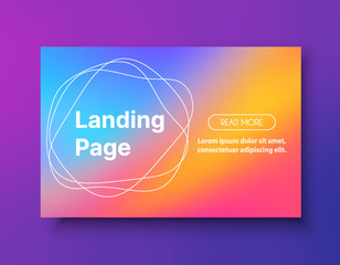 Landing page background style liquid