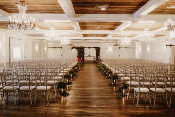 Beautiful large luxurious hall for celebrating the wedding