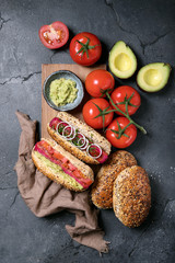 Vegeterian hot dogs