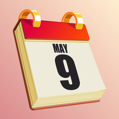 May 9 on Red Calendar