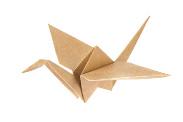 Shadoof origami of crafting paper. - obrazy, fototapety, plakaty