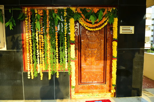 Indian House Front Wood Door 