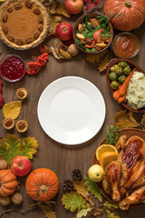 Thanksgiving dinner background