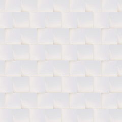 3D pattern made of white and beige geometric shapes, creative background or wallpaper surface made of light and shadow. Futuristic seamless decorative abstract texture design, simple graphic elements