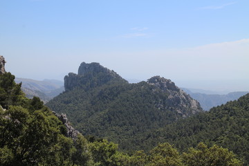 Fototapeta na wymiar Ascent from Lluc to Masanella, West Coast, Mallorca, Spain
