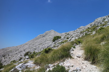 Ascent from Lluc to Masanella, West Coast, Mallorca, Spain