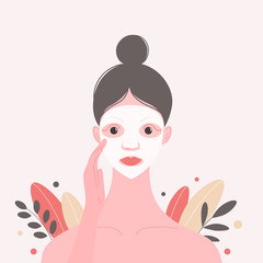 Skin care illustration.