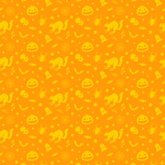 Halloween pattern vector design for background vector illustration