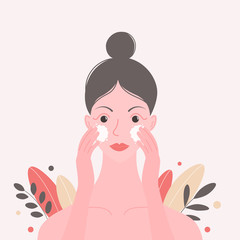 Skin care illustration.