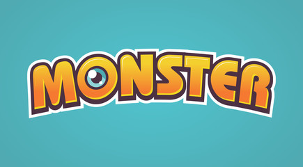 Monster Logo Lettering