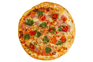 Fresh tasty pizza isolated