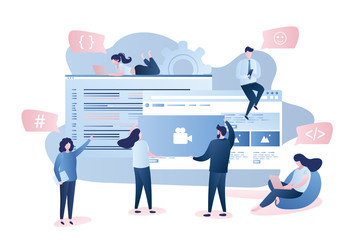 Software or app development- front-end and back-end,programmers and business people