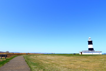 能取岬灯台　北海道　網走市