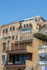 Naklejka premium The Old and New of Jaffa