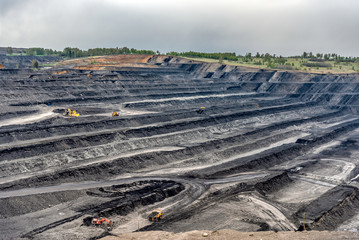 Large quarry for mining.