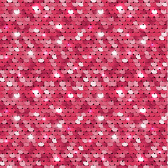 Seamless pink sequined texture - vector illustration eps10 - obrazy, fototapety, plakaty