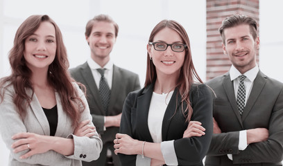 Business people at modern office