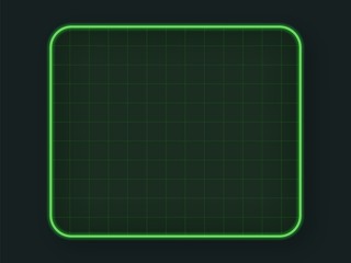 Green tech hud grid .