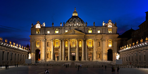 The St. Peter's Basilica in the Vatican