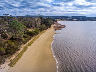 Coastline on Tasmania from Beauty Point TAS, Australia