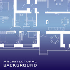 Urban background. Part of architectural project, architectural plan of a residential building. Vector illustration EPS10