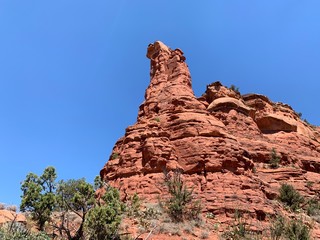 Pray for the red rock, Katina woman in Sedona