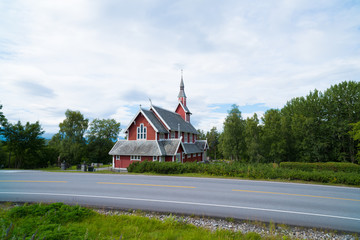 red church in Norway
