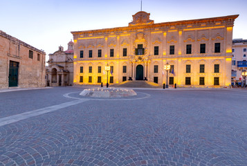 Fototapeta premium Valletta. Auberge de Castille.