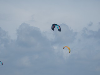 Kitesurfen am Strand von St. Peter-Ording