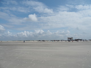 Kitesurfen am Strand von St. Peter-Ording