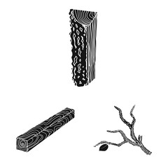 Vector illustration of hardwood and construction icon. Collection of hardwood and wood stock vector illustration.