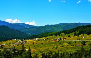 a mountain village in Romania