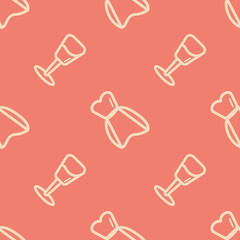 Wedding background seamless vector pattern in modern flat style