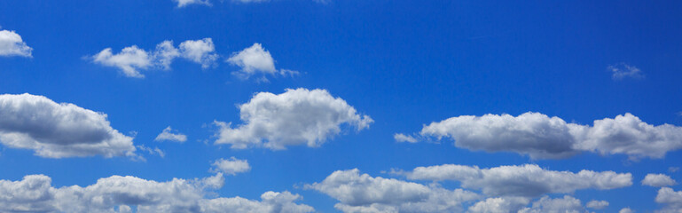 White clouds and blue sky background . Nature background.